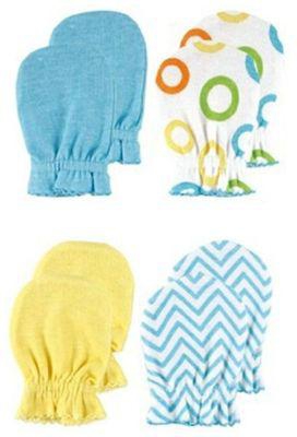 Luvable Friends 4 In 1 Set Of Baby Scratch Mitten