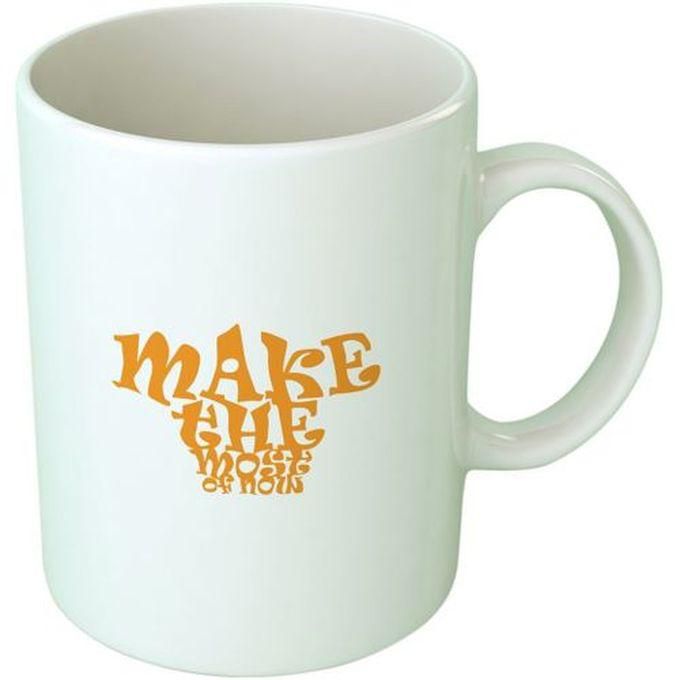Make The Most Ceramic Mug - White/Orange