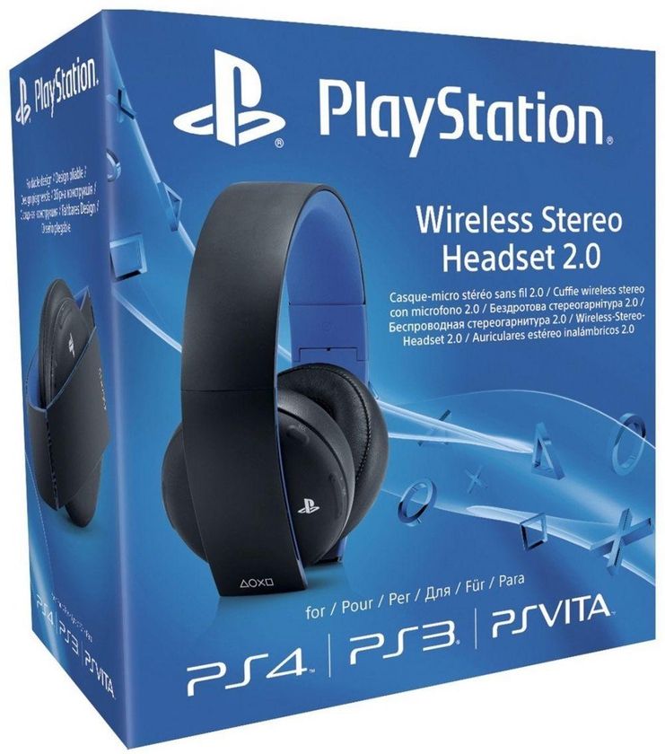 Sony PlayStation Wireless Stereo Headset 2.0 - Black ‫(PS4/PS3/PS Vita)