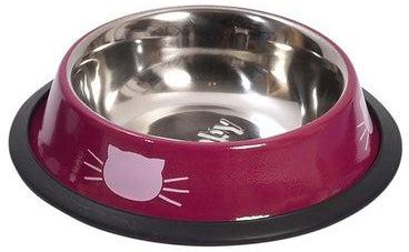 Gamelle Bicolore Cat Feeding Bowl Pink 15centimeter