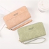 Fashion Ladies Clutch Bag Women Mini Handbags PU Phone Bag Light Creen Card Holder