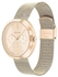 Calvin Klein, Shape Women's Carnation Gold Dial, Ionic Plated Carnation Gold Steel Watch - 25200340
