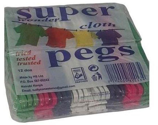 Cloth Pegs - 144PCS - Assorted