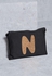 شنطة ادوات تجميل تحمل حرف "N"