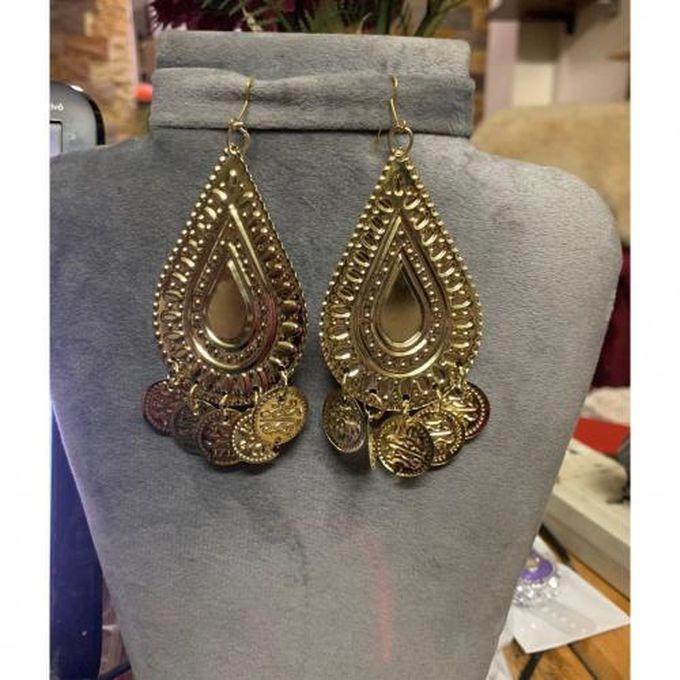 Egyptian Coin Handmade Earring Gold