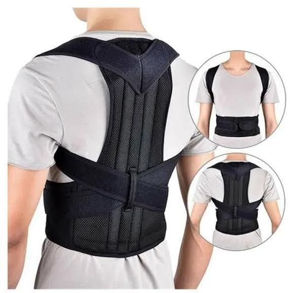 Generic Adjustable Posture Corrector Back Support Strap Shoulder Lumbar Waist Spine Brace Pain Relief Posture