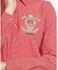 Femina Patches Striped Shirt - Red & White