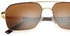 Firebird Rectangular Metal Polarized Sunglasses