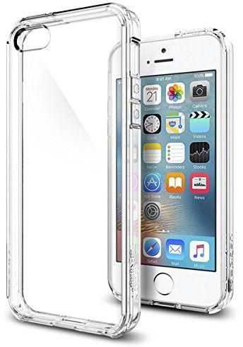 Spigen iPhone SE / 5 / 5s TPU bumper Case Ultra Hybrid Crystal Clear , 041CS20171