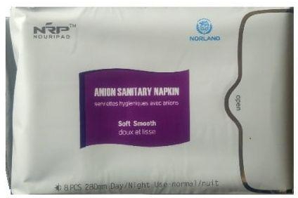 Norland Anion Sanitary Napkin - 8 Pieces.