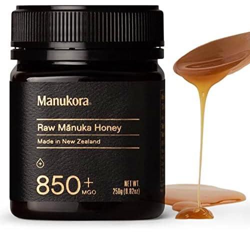 مانوكورا UMF 20+/MGO 850+ عسل مونوكا الخام (250 جم/8.8 أونصة) عسل نيوزيلندا أصلي غير معدّل وراثيًا، معتمد من UMF وMGO، يمكن تعقبه من خلية إلى اليد