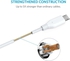 Get Anker A8132H21 PowerLine Cable, Micro USB, 3ft - White with best offers | Raneen.com