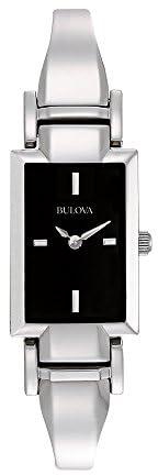 Bulova Classic Quartz Ladies Watch, Stainless Steel Bangle, Silver-Tone (Model: 96L138), Silver, Classic Quartz Silver-Tone Stainless Steel Two-Tone Stainless Steel Bangle