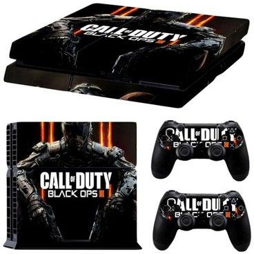 4-Piece Call Of Duty Printed Console And Controller Sticker For PS4