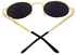نظارات شمس طراز شبابي قديم باطار مستدير معدني للجنسين للحماية من الاشعة فوق البنفسجية، متعدد