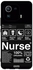 Protective Case Cover For Xiaomi Mi 11 Pro Nurse Sticker Black/White