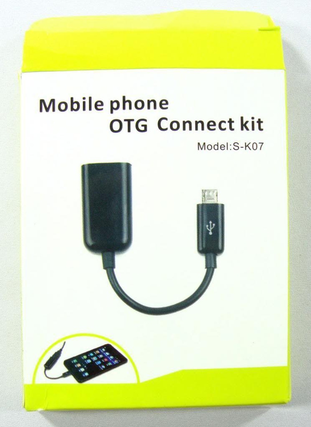 MOBILE PHONE OTG CONNECT KIT MICRO USB HOST (S-K07) for Samsung Galaxy S2/ S3/ Note/ Note 2, Nokia N810, N900, Motorola Xoom