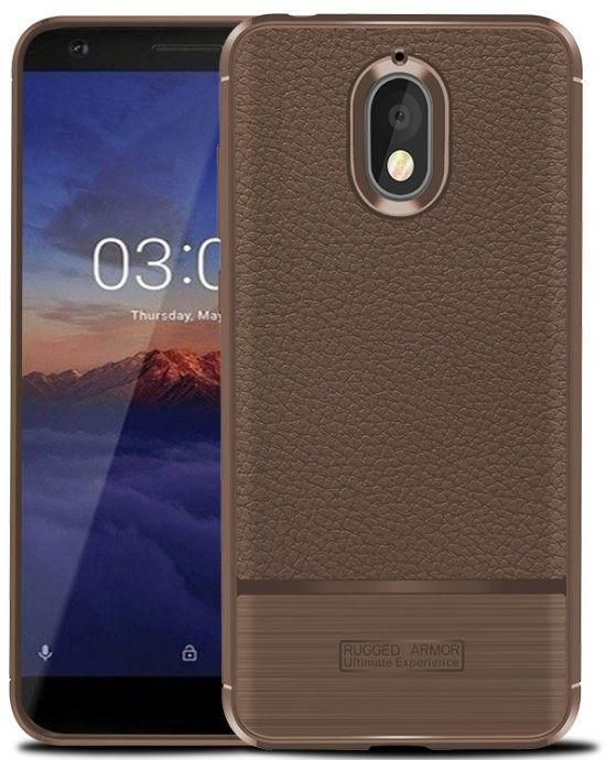 Nokia 3.1 case cover TPU soft phone shell anti fall shockproof protective sleeve cover brown
