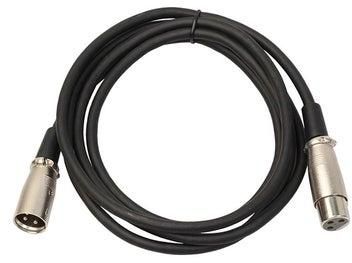Universal Rexlis 3-Pin XLR Male To XLR Female Microphone Extension Cable Black