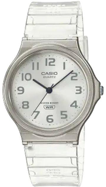 Casio Watch MQ-24S-7BDF for Unisex Analog White Resin Band