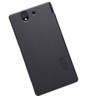 NILLKIN FROSTeD BACK COVeR FOR SONY XPeRIA Z L36H ( SCReeN PROTeCTOR INCLUDeD) BLACK
