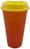 Water Bottle Cup With Lid Red/Yellow