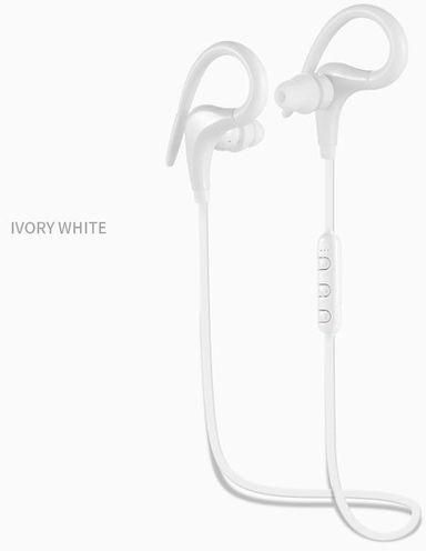 Wireless Bluetooth Sports Earphone Headset Earbud - White