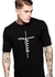 Smartlight Men's Quality Black T-shirt With Design