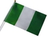 Nigeria Hand Flag With Pole 50 Pieces