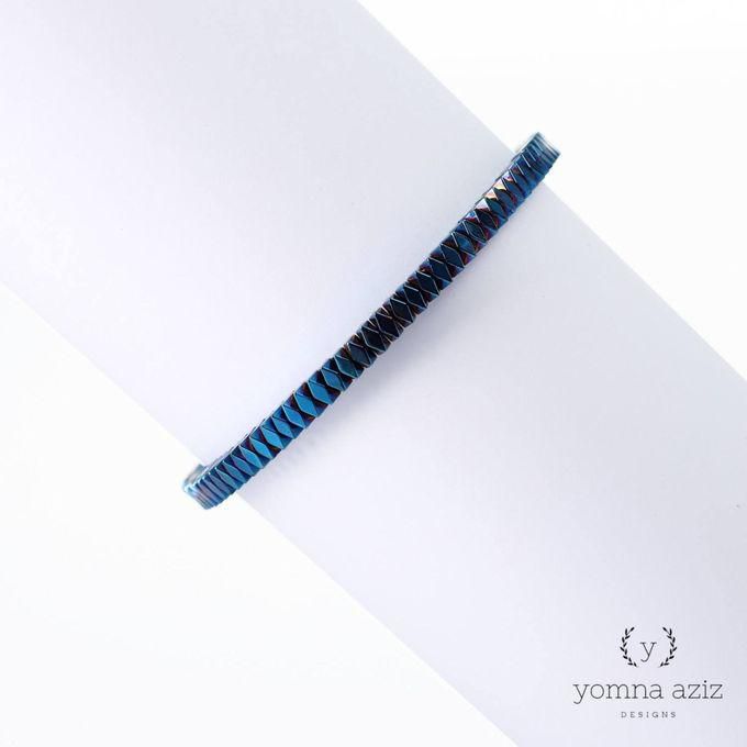 Blue Himatite Stone Unisex Bracelet