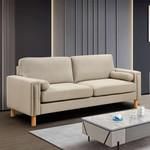 Beaumont 3-Seater Fabric Sofa with 2 Cushions