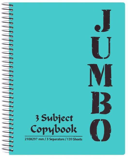 Mintra A4 Copybook - Notebook 120 Sheets-3 Subject - 210*297 Mm Light Green Cover