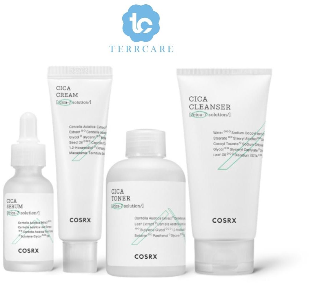 COSRX Pure Fit Cica Cleanser 150ml / Toner 150ml / Serum 30ml / Cream