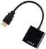 Black 1080P HDMI Male to VGA Female Video Adapter Cable