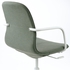 LÅNGFJÄLL Conference chair with armrests - Gunnared green-grey/white