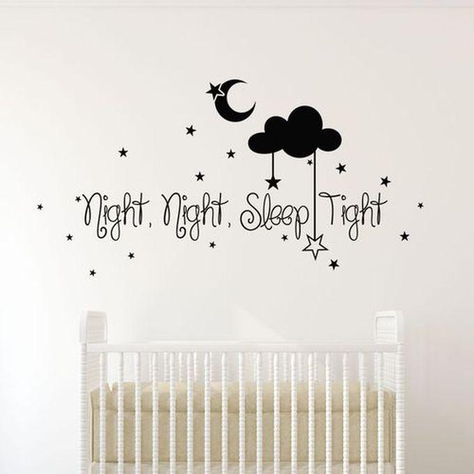 Decorative Wall Sticker - Night, Night, Sleep Tight