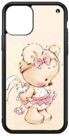 Protective Case Cover For Apple iPhone 11 A Bear (Black Bumper)
