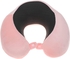 Neck Pillow for Traveling, Pure Memory Foam Travel Pillow for Flight Headrest Sleep, Portable Plane car Accessories (Pink)
