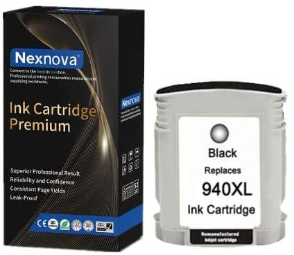 NexNova® Ink Cartridge 940XL for HP (C4906A) High Yield 1-Pack Black 940 XL for HP Officejet Pro 8000-A809a/A811a/A809n/8000 Wireless Officejet Pro