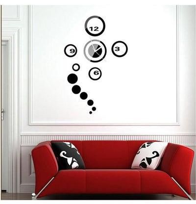 Living Room Home Stereo Wall Sticker Wall Clock MultiColour
