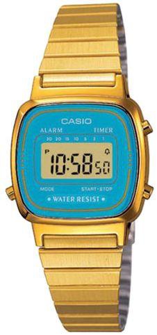 Casio Women's Digital Dial Stainless Steel Band Watch - LA670WGA-2D