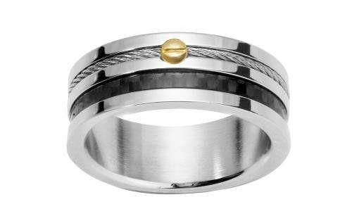 Phebus Ring for Men , Size 52 EU , Stainless Steel , 14-0040