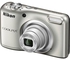 Nikon COOLPIX A10 16.1MP Point & Shoot Digital Camera, Silver/Black