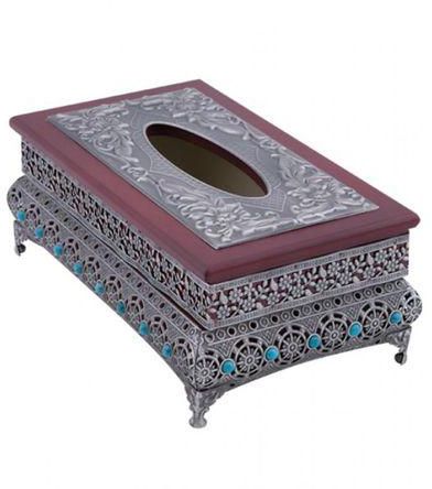Sheffield Silver Plated Tissue Box Cover - Silver
