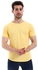 Kubo Curved Raglan Round Neck T-Shirt With Decorated Stitching Details - Yellow