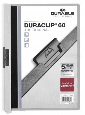 Durable Duraclip 60, A4, Grey