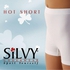 Silvy White Lycra Hot Short Underwear
