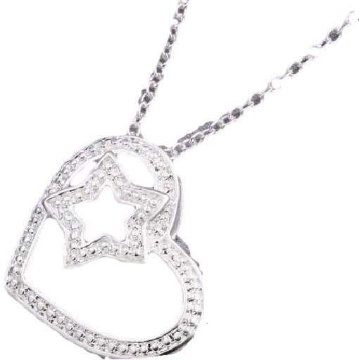 Star in My Heart Silver Plated Necklace