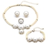 Tanos - Fashion Gold Plated Set (Necklace &amp; Earring) Immitation Pearl