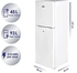 Super General 190 Liters Gross Compact Double Door Refrigerator-Freezer, Reversible door, Tropical Compressor, White, SGR-198-H, 48 x 53 x 137 cm, 1 Year Warranty